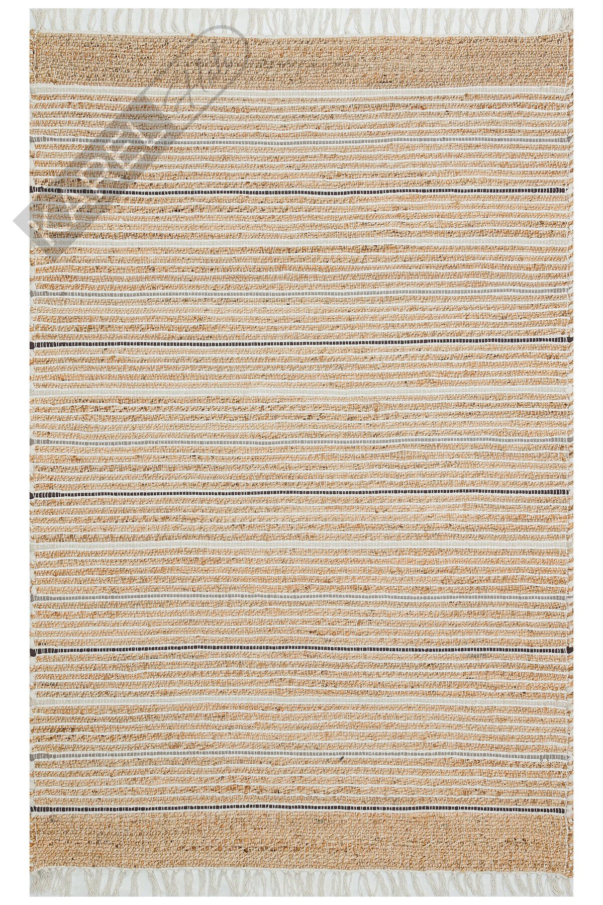 JUNO ECH 05 NAT.GREY El Dokuma Naturel Jüt Hasır Halı