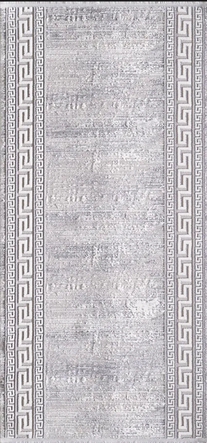 Artemis Halı Samoa - 06433A -Akrilik Saçaklı Gri Halı