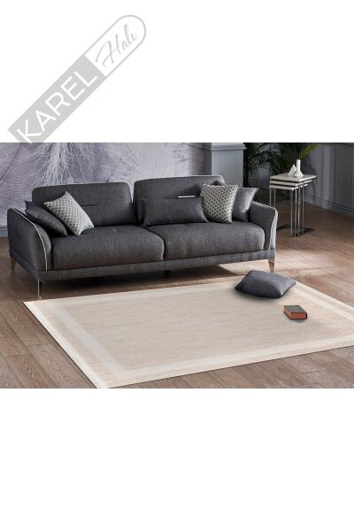 COZY CZY 05 BEIGE Hav Toz Vermez Modern Örgü Dokuma Makine Halısı