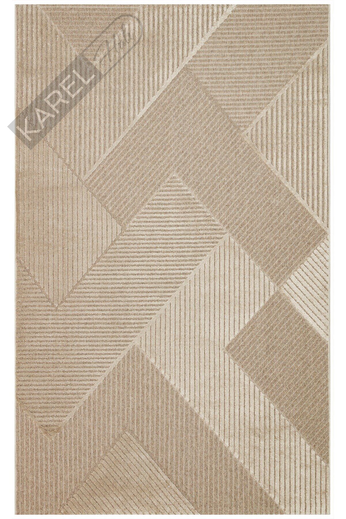 ZENITH ZNT 01 LATTE  Yüksek Alçak Dokulu Naturel Yün ve Viskon Modern Dokuma Halı