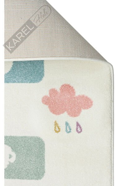 Eko Kids KDS25 Pastel Renkli Seksek Temalı Hav ve Toz Vermeyen Çocuk Halısı