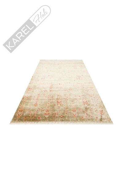 Zara Zr 08 Green Autumn Otantik Desenli El Emeği Ile Özel Tezgahlarda Üretilen Modern Uşak Halısı