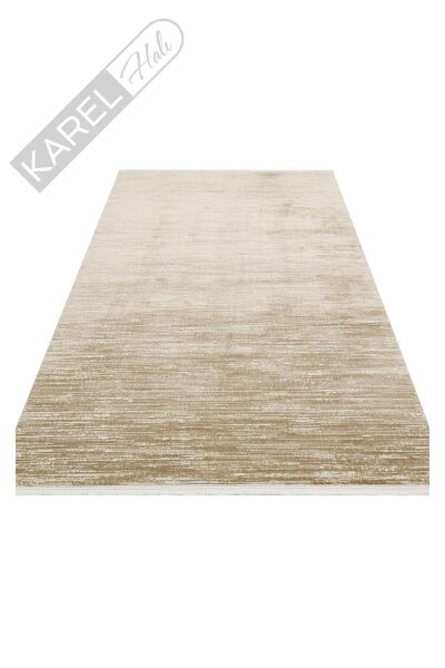 LAGOS XW LGS 19 BEIGE XW  Hav Toz Vermez Eskitme Desenli Modern Makine Halısı