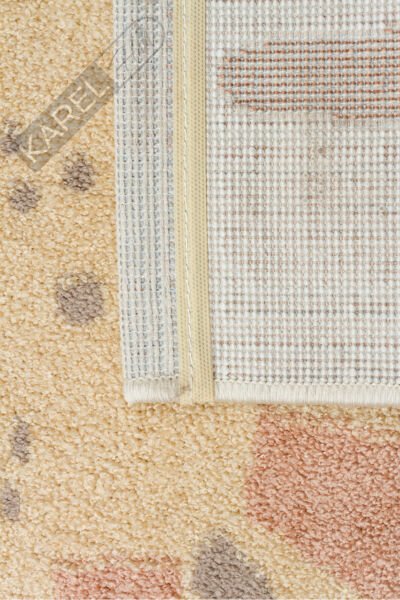 Bambino BMB06 Krem Multi Pastel Renkli Hayvan Temalı Hav ve Toz Vermeyen Çocuk Halısı