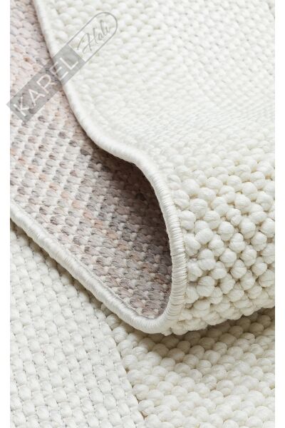 Cozy Czy 05 Cream Hav Toz Vermez Modern Örgü Dokuma Makine Halısı