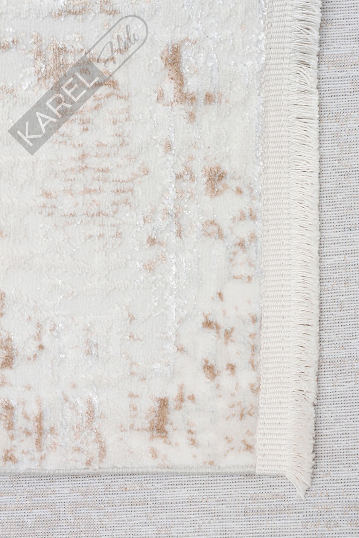NORA NOR 02 BEIGE Hav Toz Vermez Yıkanabilir Kaymaz İnce Dokuma Modern Halı