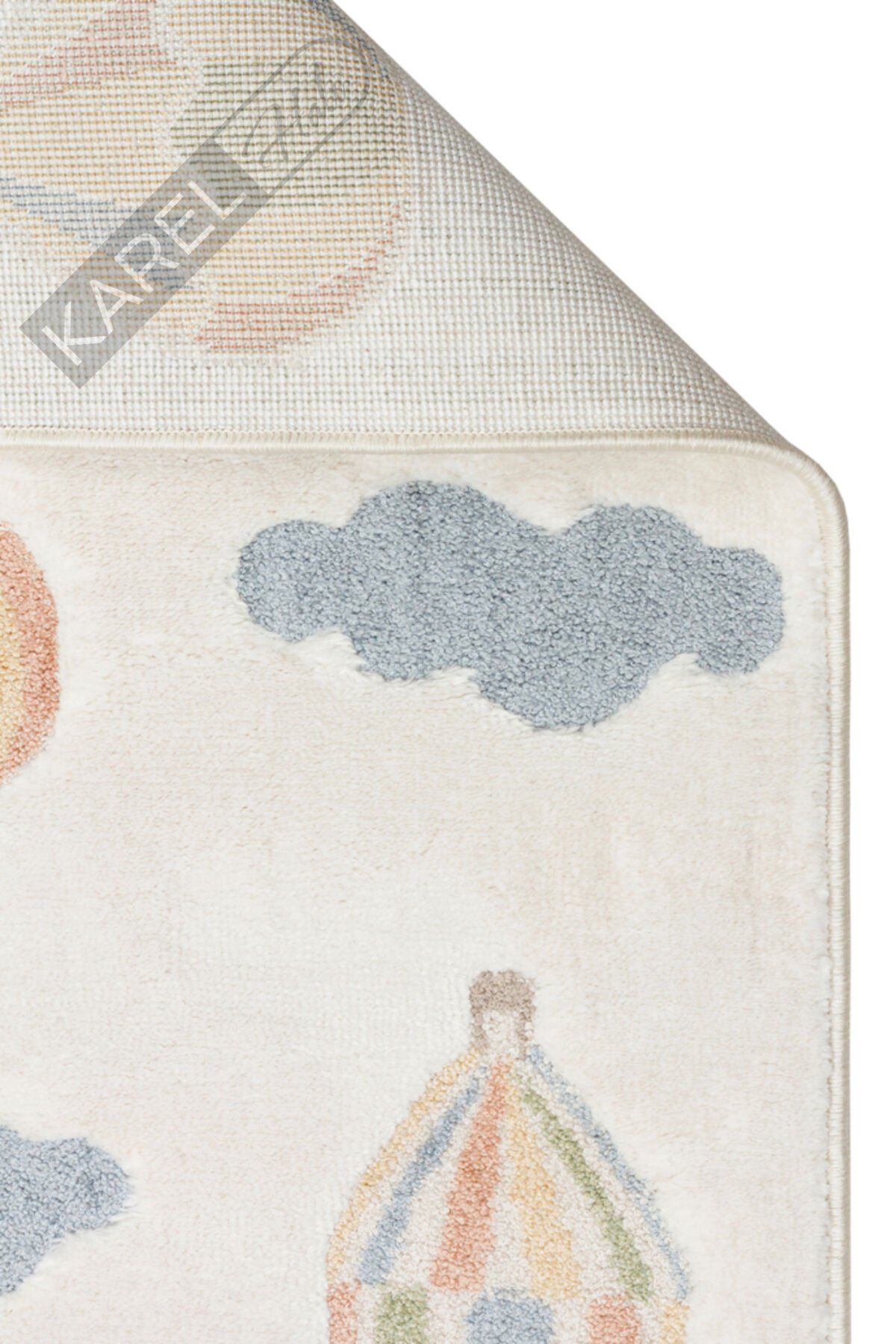 Bambino Bmb05 Cream Multy Yumuşacık Dokulu Pastel Renklere Sahip Çocuk Halısı