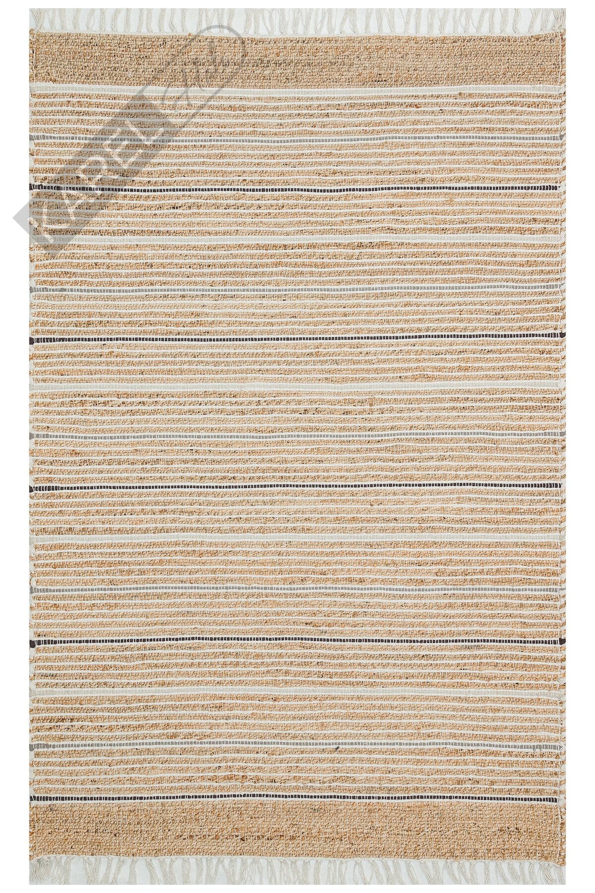 JUNO ECH 05 NAT.GREY El Dokuma Naturel Jüt Hasır Halı