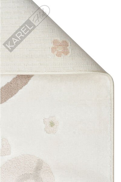 Bambino BMB02 Krem Multi Pastel Renkli Kuzu Temalı Hav ve Toz Vermeyen Çocuk Halısı