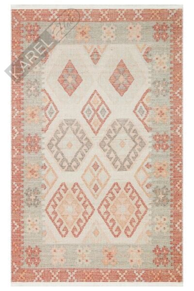 ELISTA ELS 101 CREAM MULTY  Vintage Desenlere Sahip Kaydırmaz Yıkanabilir Modern Halı