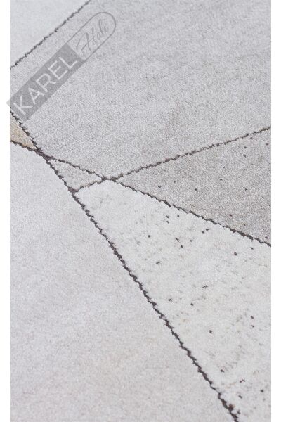 MERANO MRN 07 CREAM GOLD Geometrik Desenli Yüksek Kalite Sık Dokuma Salon Halısı