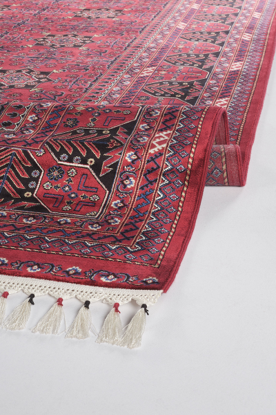 Apex Halı Burj 8731 Bordo İpek Premium Halı