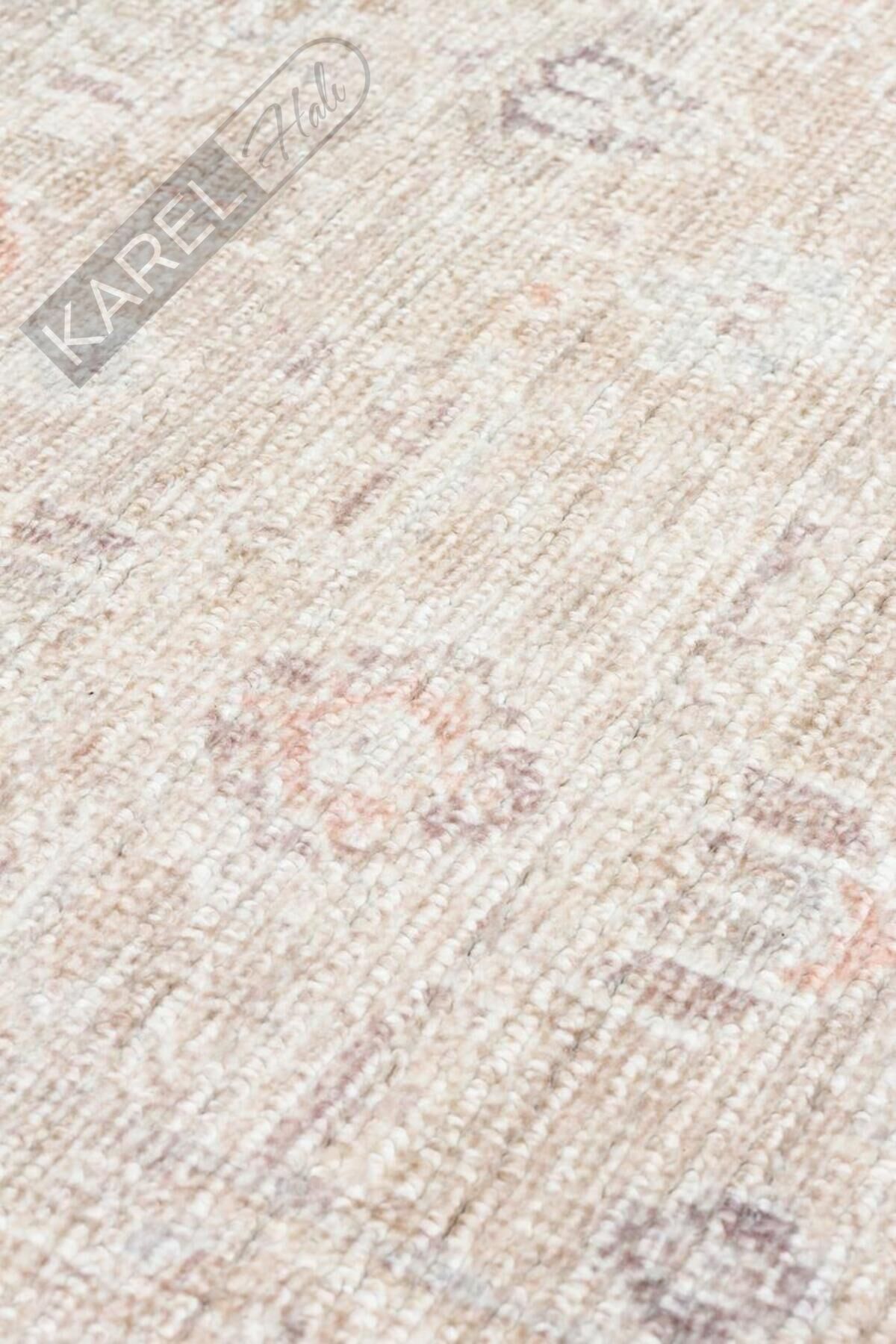 GRACE GRC 03 BEIGE Pastel Tonlara Sahip Vintage Desenli Şık Halı
