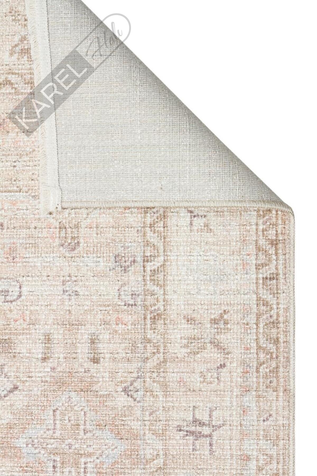 GRACE GRC 03 BEIGE Pastel Tonlara Sahip Vintage Desenli Şık Halı