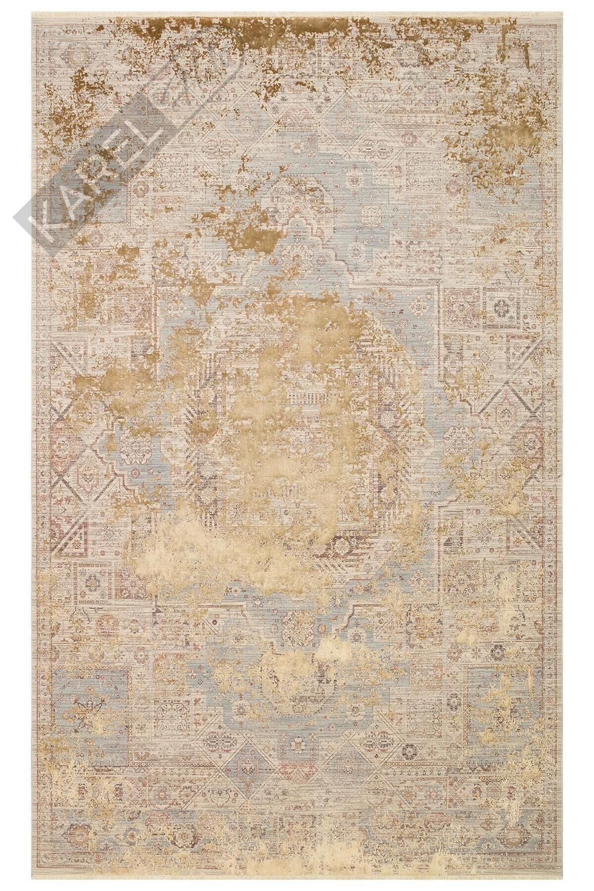 LA PAZ LPZ 03 CAMEL Yüksek Alçak Dokulu Yüksek Kaliteli Sık Dokuma Modern Salon Halısı