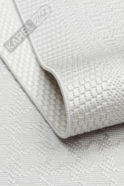 MONO LUX MNO LUX 02 GREY Kaymaz Tabanlı Modern Desenlere Sahip İnce Halı