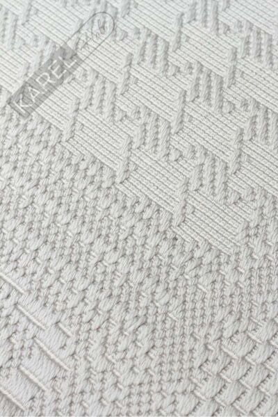 MONO LUX MNO LUX 02 GREY Kaymaz Tabanlı Modern Desenlere Sahip İnce Halı
