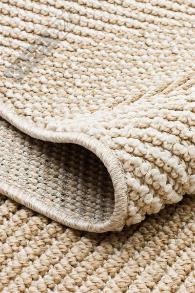 SOHO SH 08 BEIGE  Hav Toz Vermez Hasır Dokuma Modern Makine Halısı