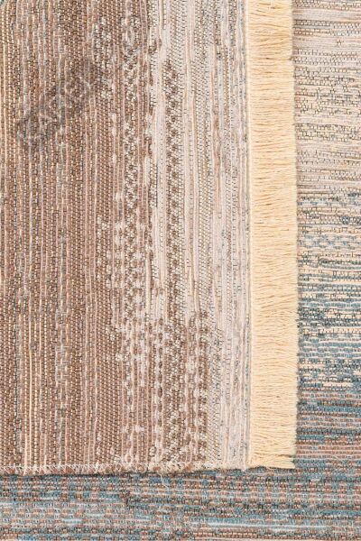 KUTNU KILIM KTN 03 BEIGE BLUE Modern Ombre Renk Geçişli Yıkanabilir Çift Taraflı Kilim