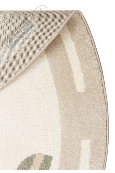 Piccolo PCL01 Krem Multi Pastel Renkli Araba Temalı Hav ve Toz Vermeyen Çocuk Halısı