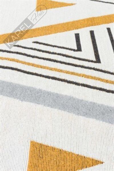 Arya Kilim Ar18 Sarı Gri Çift Taraflı Kilim