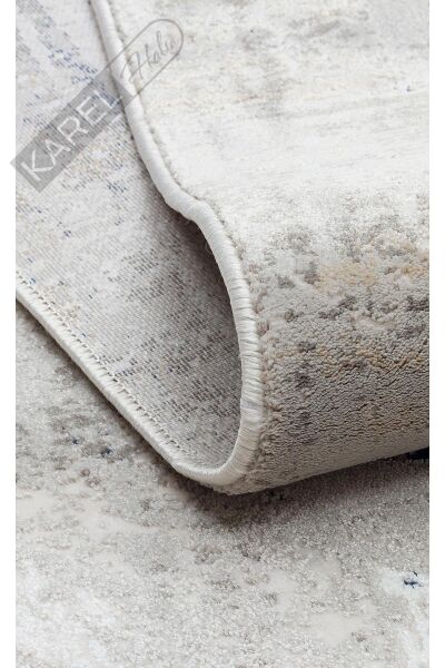 PADONA PDN 06 GREY NAVY  Extra Yumuşak Dokulu Sık Dokuma Modern Desenlere Sahip Şık Salon Halısı