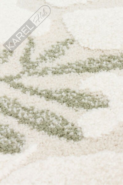 Piccolo PCL08 Krem Multi Pastel Renkli Zebra Temalı Hav ve Toz Vermeyen Çocuk Halısı