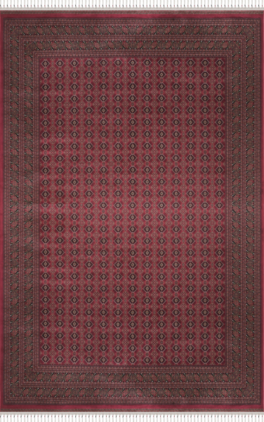 Apex Halı Burj 8751 Bordo İpek Premium Halı