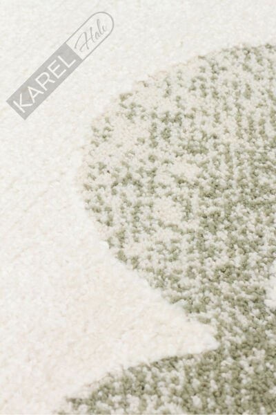 Piccolo PCL06 Krem Multi Pastel Renkli Hayvan Temalı Hav ve Toz Vermeyen Çocuk Halısı