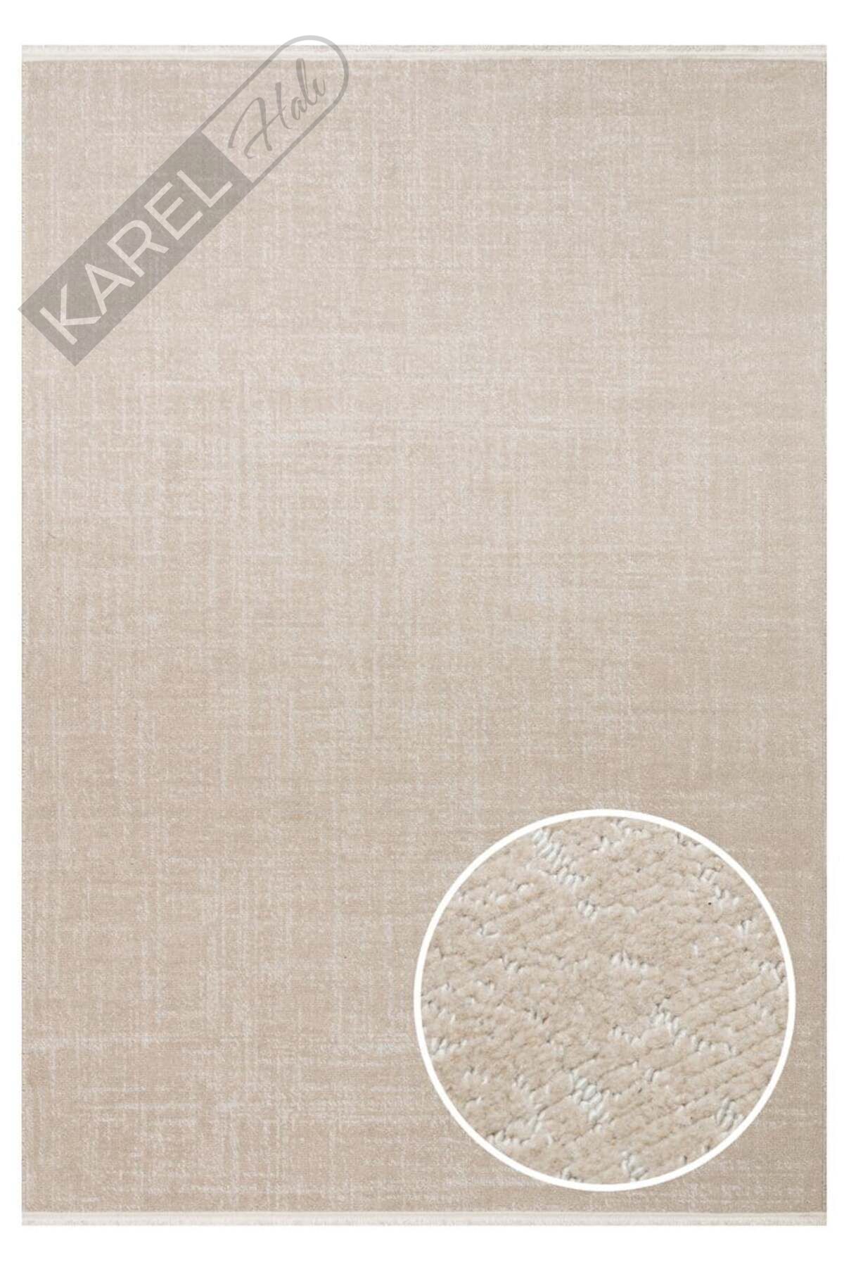 KALAHARI KLH PLAIN BEIGE Özel Dokuma Tekniği ile Üretilen Modern Sade Desenli Makine Halısı