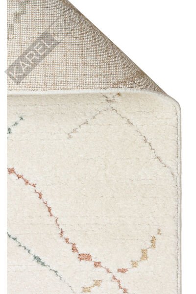 Piccolo PCL05 Krem Pastel Renkli Hav ve Toz Vermeyen Çocuk Halısı