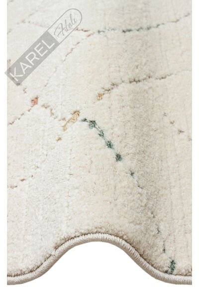 Piccolo PCL05 Krem Pastel Renkli Hav ve Toz Vermeyen Çocuk Halısı