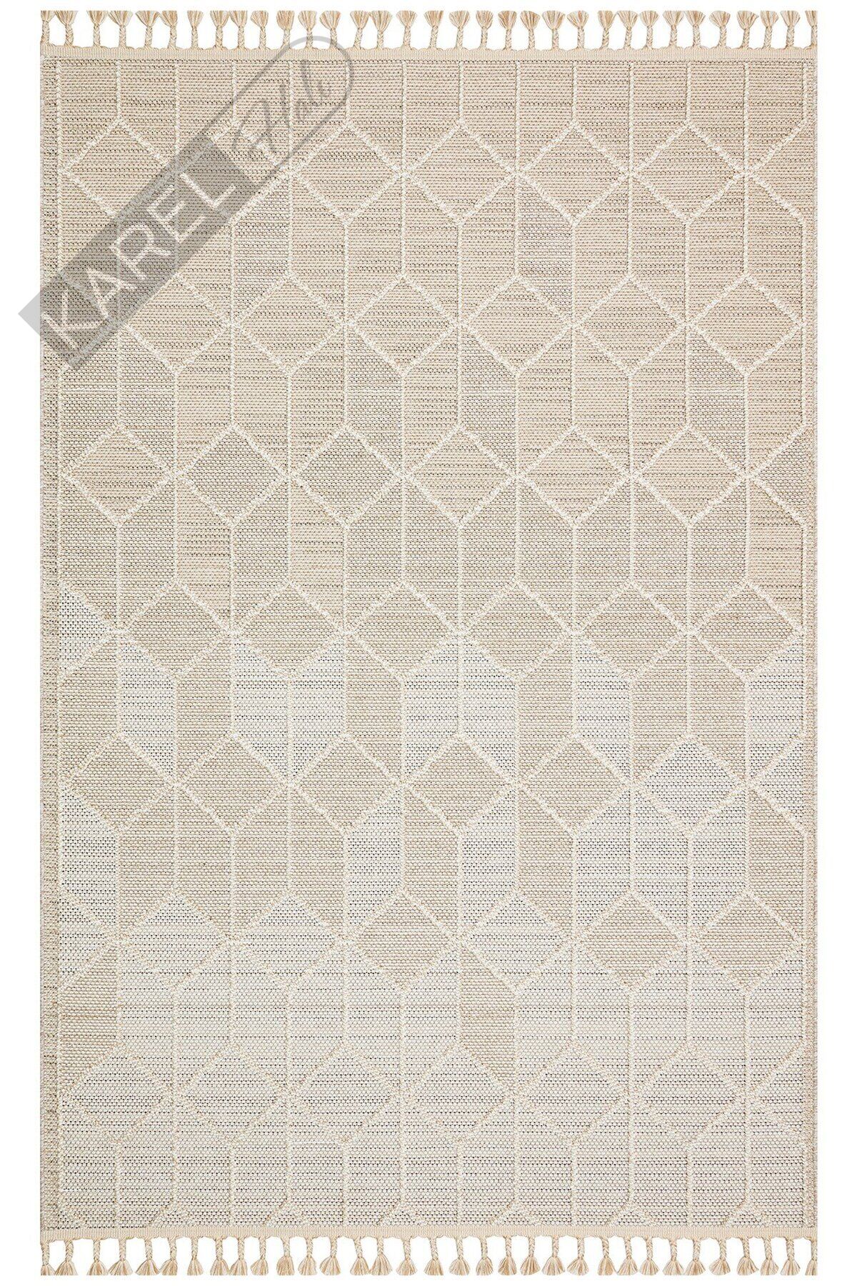 SOHO SH 03 BEIGE Hav Toz Vermez Hasır Dokuma Modern Makine Halısı