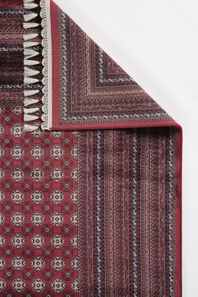 Apex Halı Burj 8761 Bordo İpek Premium Halı