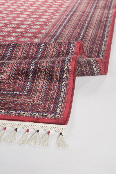 Apex Halı Burj 8761 Bordo İpek Premium Halı