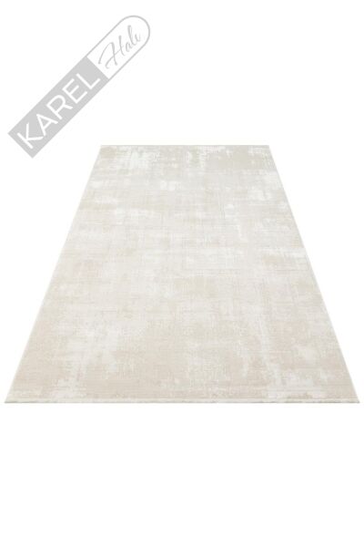 LEONA LNA 01 CREAM Yumuşak Tuşeli Hav Toz Vermez Modern Makine Halısı