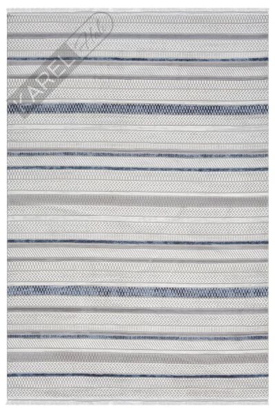 Seyran Halı Roma 428 Mavi Akrilik Saçaklı Premium Halı