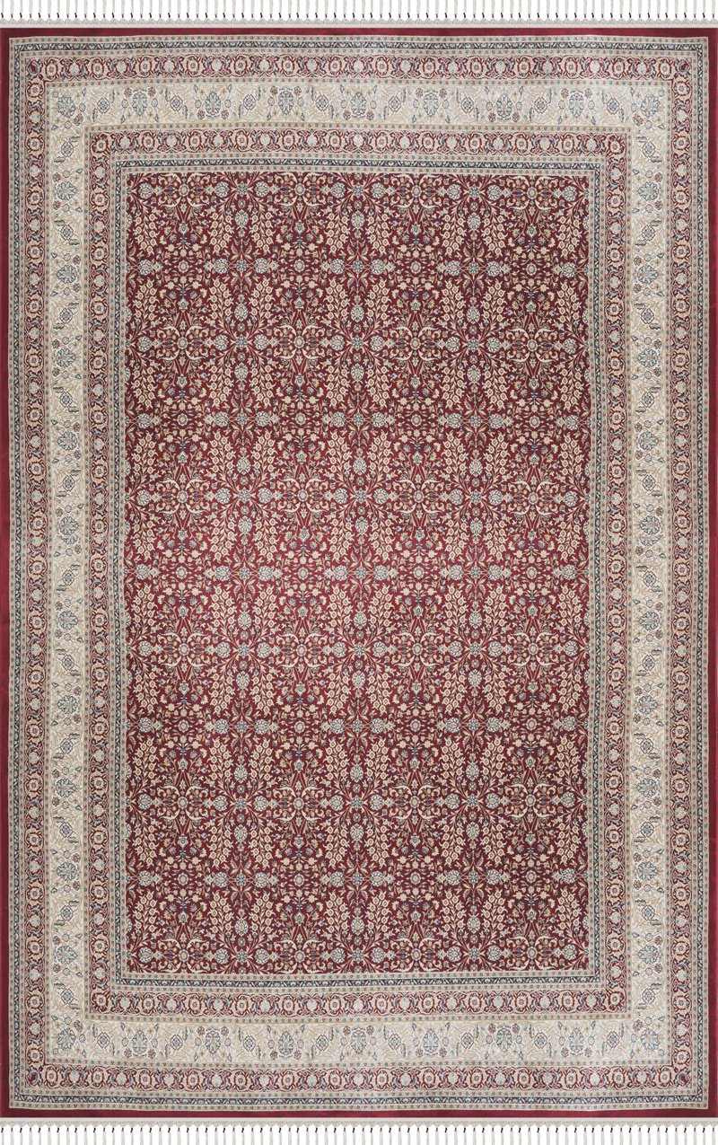 Apex Halı Burj 8771 Bordo İpek Premium Halı