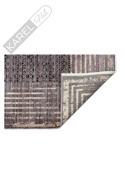 MAHAL MHL 01 ANTRASIT GOLD  Art Deco Desenli Yüksek Kalite Sık Dokuma Salon Halısı
