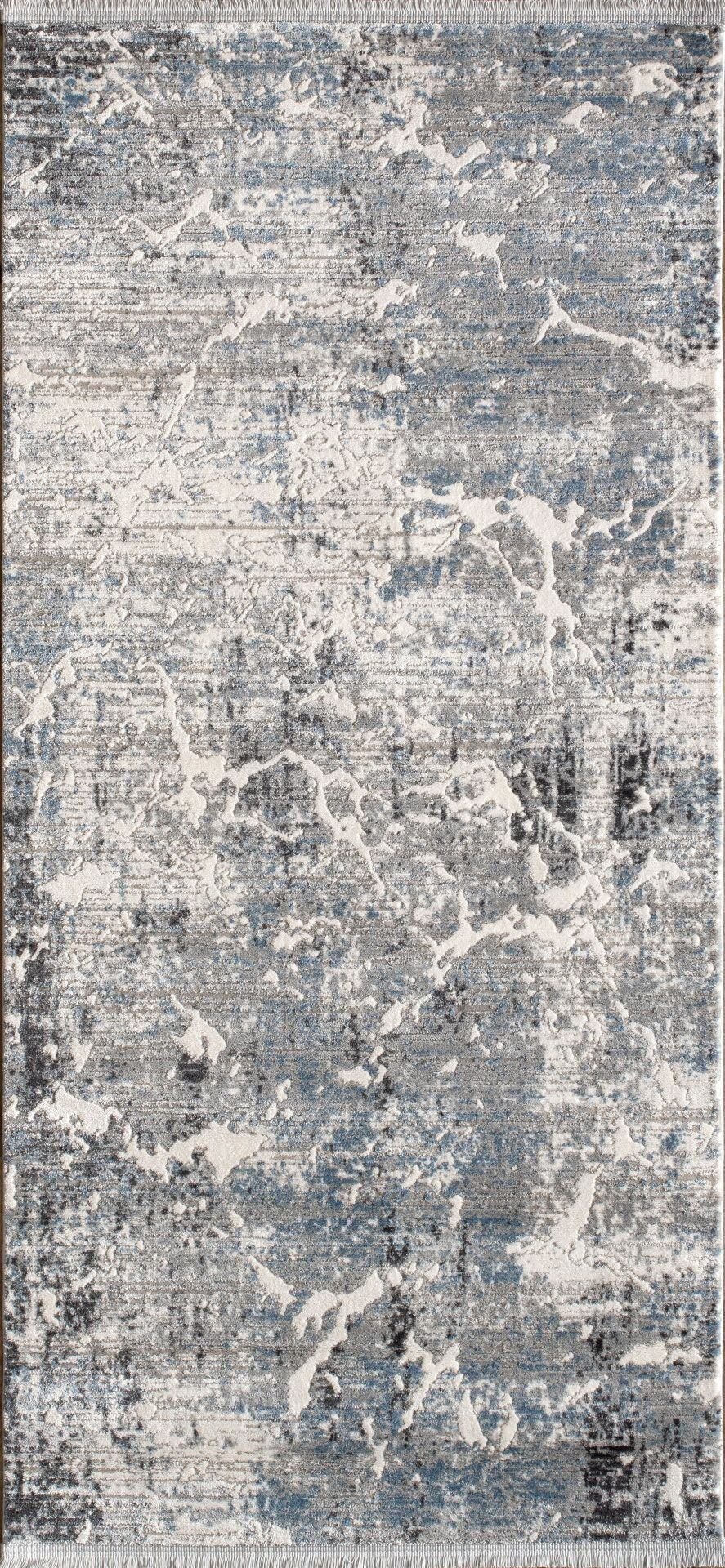 Artemis Halı Samoa - 02966E - Gri Mavi Akrilik Saçaklı Halı