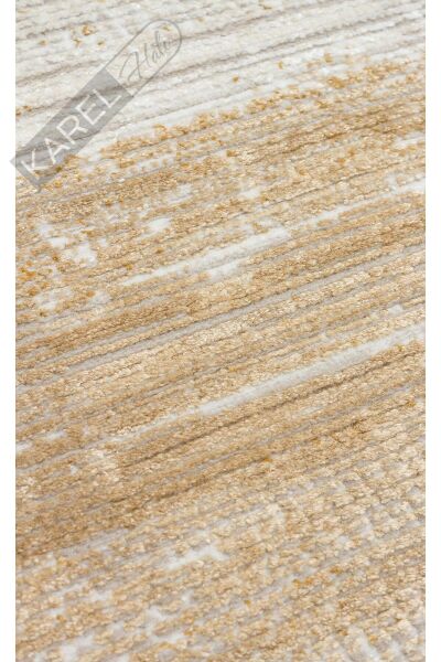 ROMA RM 02 CREAM TERRA  Viskon ve Polyester ile Üretilen Şık Salon Halısı
