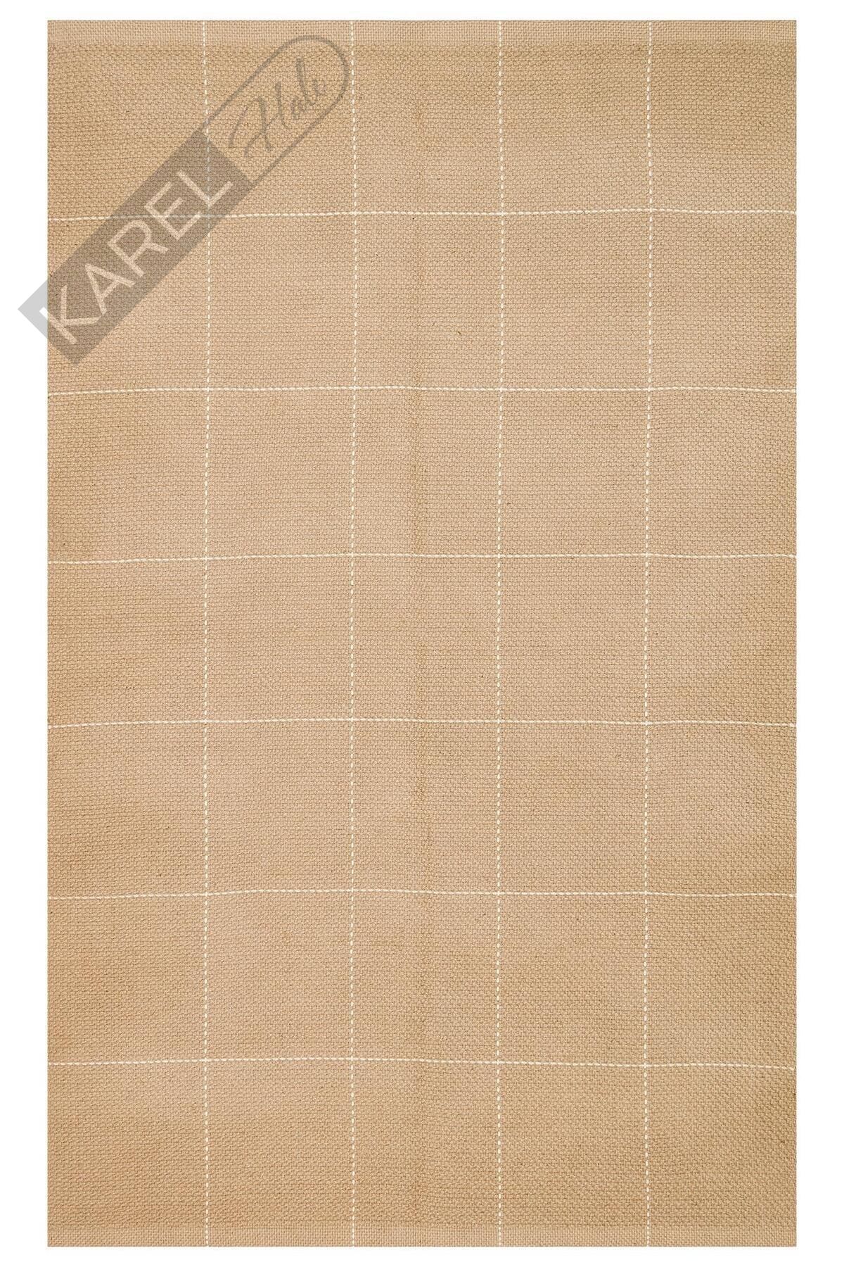 DELHİ DLH 01 WHITE  Jüt ve Pamuk ile Üretilen Çift Taraflı Modern Kilim