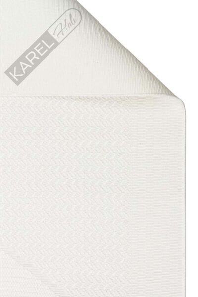 MONO LUX MNO LUX 01 WHITE Kaymaz Tabanlı Modern Desenlere Sahip İnce Halı