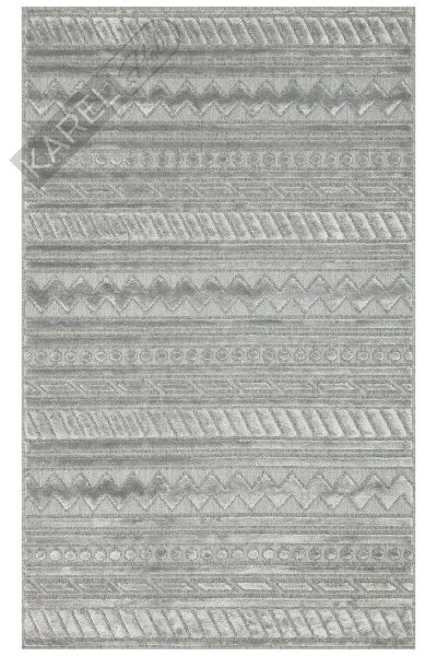 ZENITH ZNT 06 GREY  Yüksek Alçak Dokulu Naturel Yün ve Viskon Modern Dokuma Halı