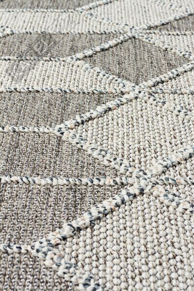 SOHO SH 03 GREY  Hav Toz Vermez Hasır Dokuma Modern Makine Halısı
