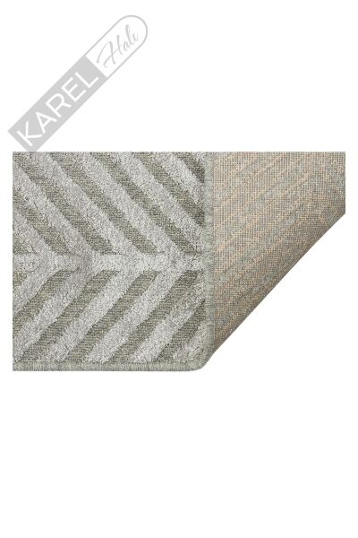 ZENITH ZNT 04 GREY  Yüksek Alçak Dokulu Naturel Yün ve Viskon Modern Dokuma Halı