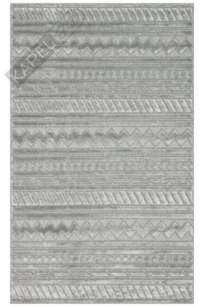 ZENITH ZNT 06 GREY  Yüksek Alçak Dokulu Naturel Yün ve Viskon Modern Dokuma Halı