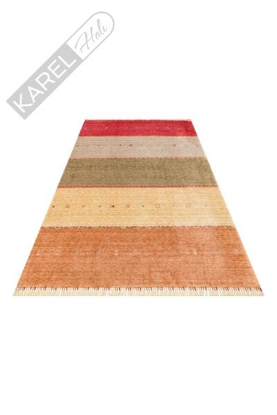 Zara Zr 11 Red Autumn Otantik Desenli Özel Hav Vermeyen Ve Kolay Temizlenebilir Bambu Viskon