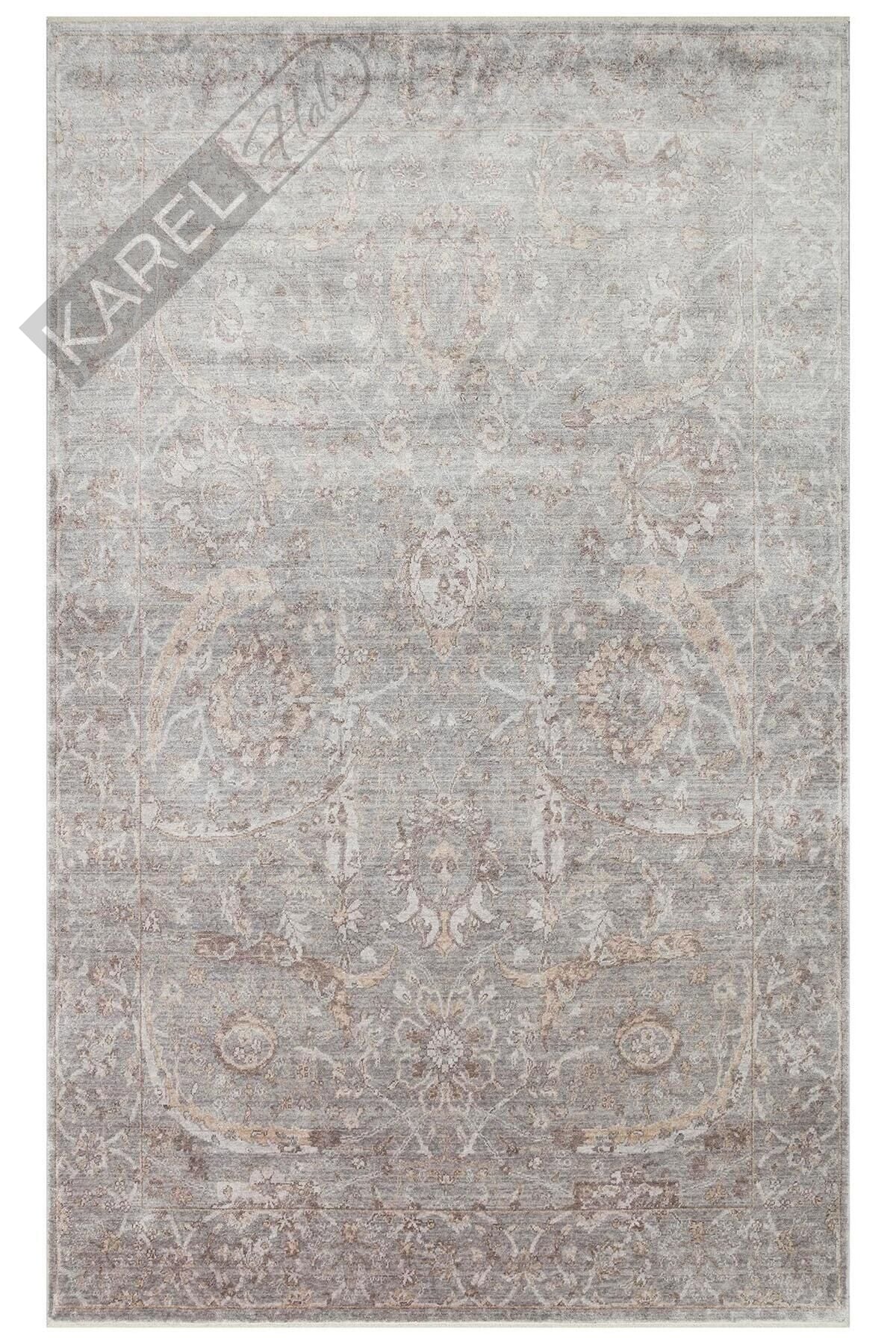 TAFTAN TF 07 D. GREY ANTRASIT  Pakistan Overdyed Tarzı Özel Hav Vermeyen ve El Emeği ile Özel Tezgah