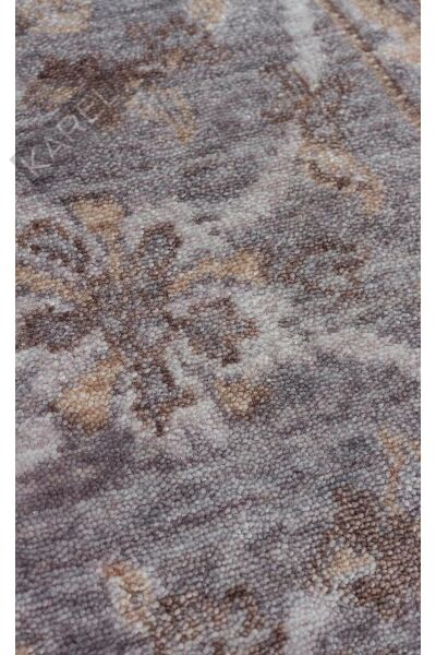 TAFTAN TF 07 D. GREY ANTRASIT  Pakistan Overdyed Tarzı Özel Hav Vermeyen ve El Emeği ile Özel Tezgah